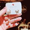 Mode Diamant Schmetterling Lange Quaste Perle Stud Ohrringe Super Temperament frauen Ohrringe