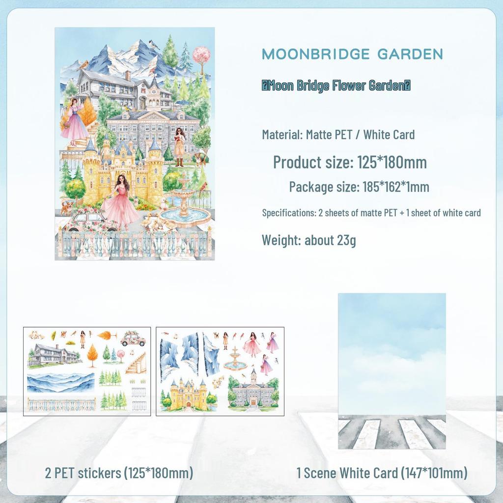 Yuezhen Fenghe Four Courtyards 3D Children's Scenery Stickers