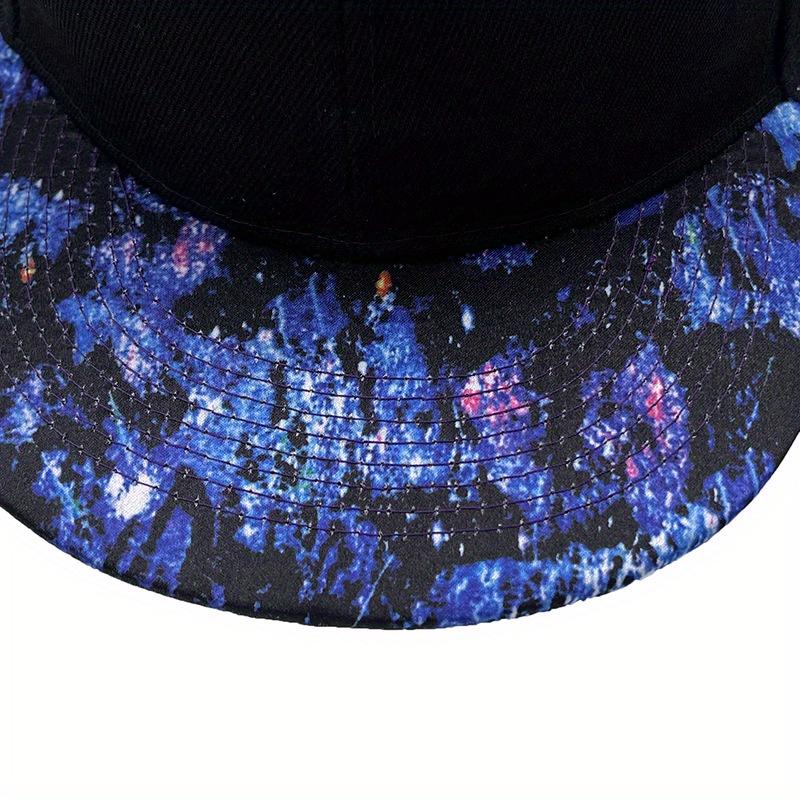 2pcs Men's Women's Baseball Cap Necklace Set Fashion Casual Flat Brim Hip Hop Hat Cross Pendant Necklace Sun Hat