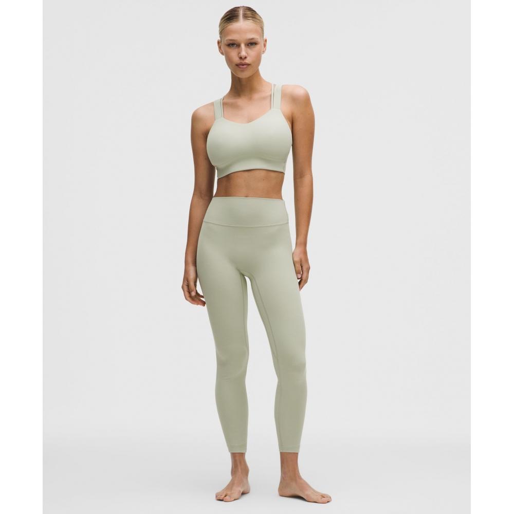 Lululemon Like A ClouD Longline brA  Light Support  D DD Cup Fog Green
