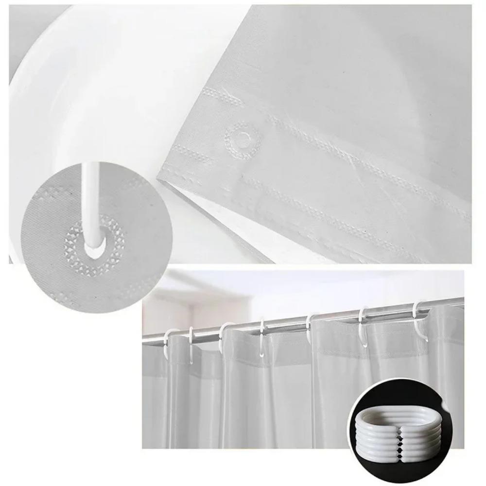 Leichter Duschvorhang-Einsatz mit Haken – 71x71 Zoll Plastik Wasserdichter Badezimmer-Einsatz für das Badezimmer