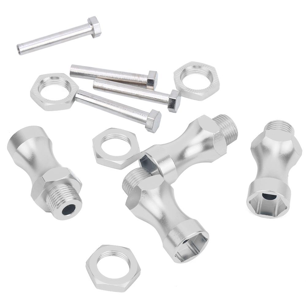 

12 шт. 110 до 18 Частина моделі радіокерованого автомобіля Алюмінієвий сплав 12 мм до 17 мм Адаптер колісної маточини Муфта Сріблястий