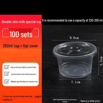 Homeglen Disposable Dessert Cups with Lids