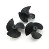 Profession 3-blades Propellers with 2mm Shaft Hole Durable Nylon Paddle for Boat Fan Shape Plastic Paddle