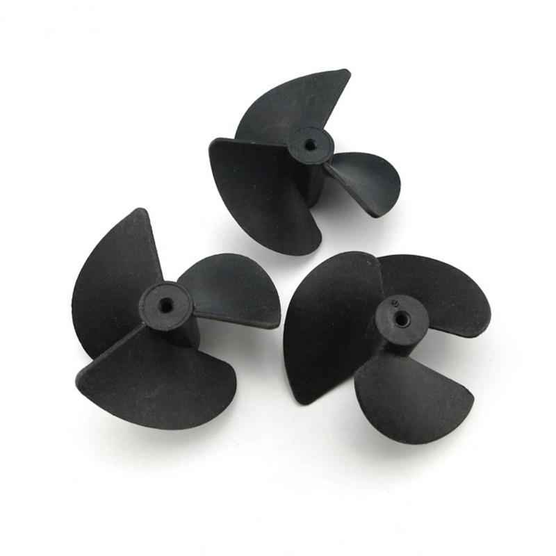 Profession 3-blades Propellers with 2mm Shaft Hole Durable Nylon Paddle for Boat Fan Shape Plastic Paddle