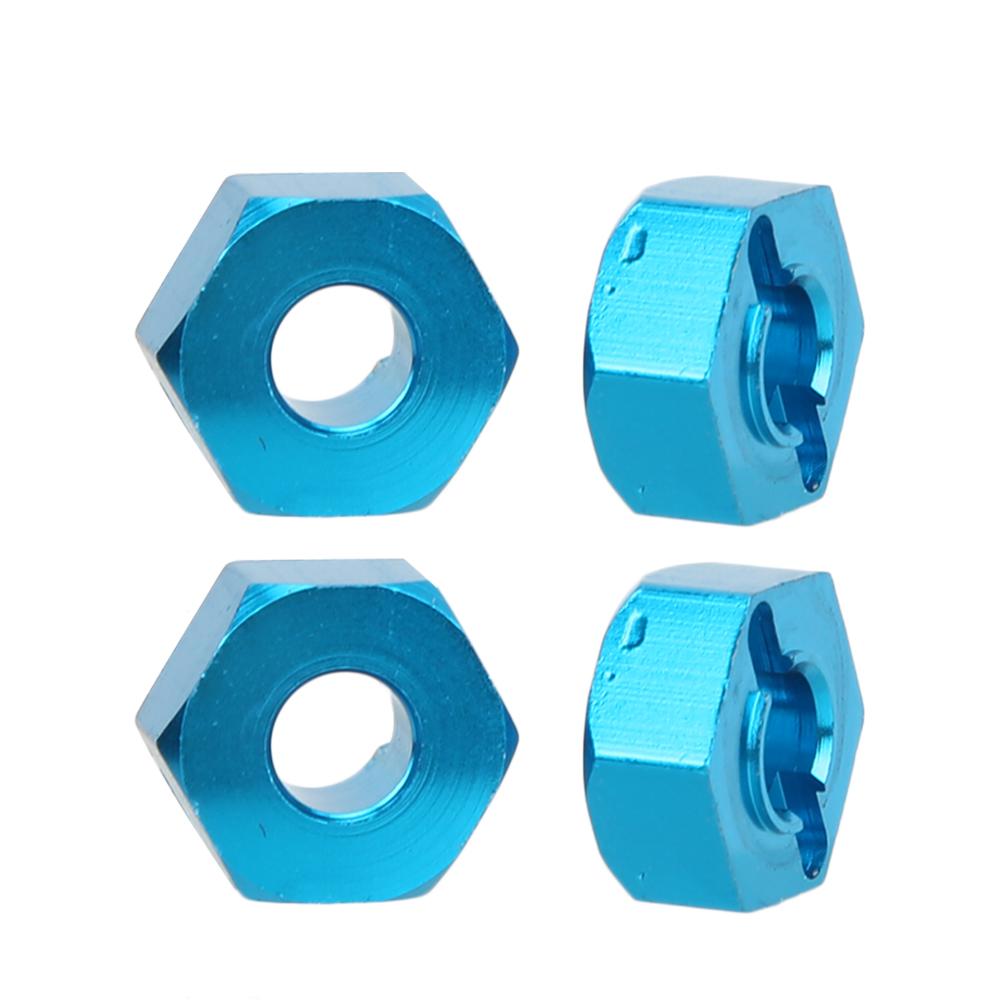 Aluminum Alloy 5.5MM RC Hex Mount Connector Fit for WLtoys RC 1:10 Off Road Vehicle Upgrade Parts(Blue K949 009B )