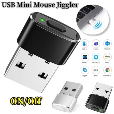 Mini Automatischer Maus-Jiggler Mover Unentdeckbarer USB Automatischer Cursor-Beweger Shaker Plug and Play Hält den Laptop/Desktop wach