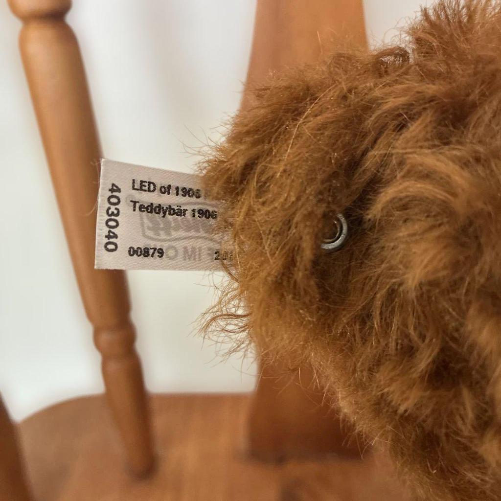 [USED] Steiff Teddy Bear Replica 1906 32cm Made In Germany Antique