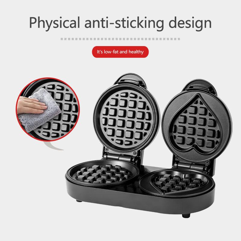 European Breakfast Machine Waffle Machine Household Small Convenient Mini Love Shaped Round Cake Machine Electric Cake