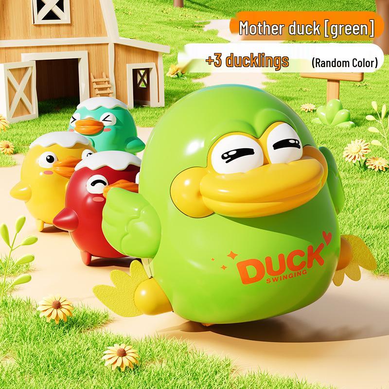 Douyin Trending Wind-up Wiggling Magnetic Chick Toy - Early Education Crawling Companion