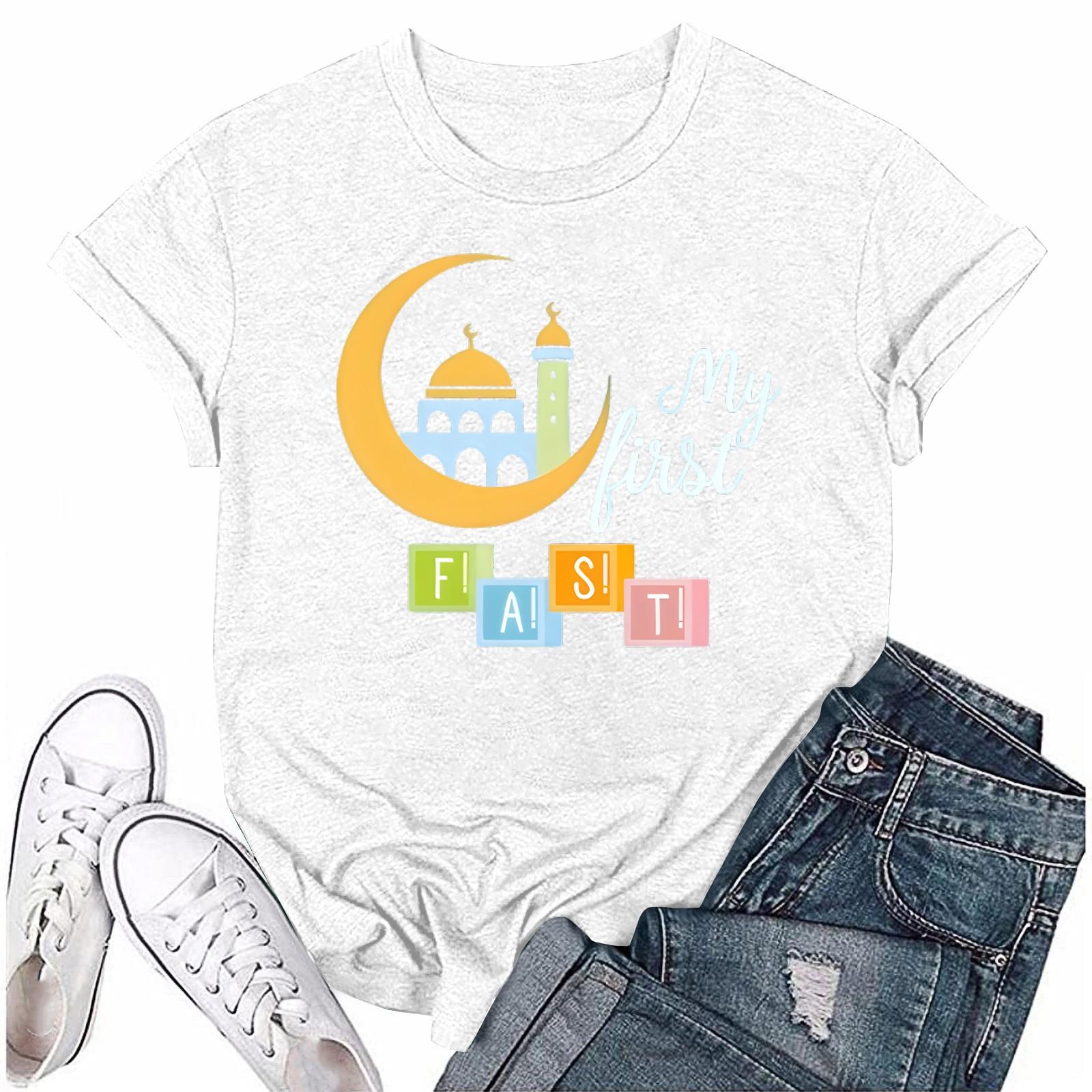 

Женская повседневная свободная футболка с принтом, круглый вырез, пуловер, короткий рукав, топ S белый