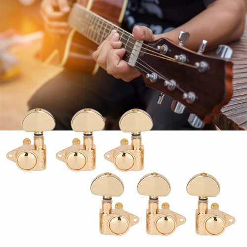 DOACT Guitar Tuning Pegs, 3 Pairs, Sturdy and Durable, for Stringed Instruments, DOACTY6GO1DPU2T