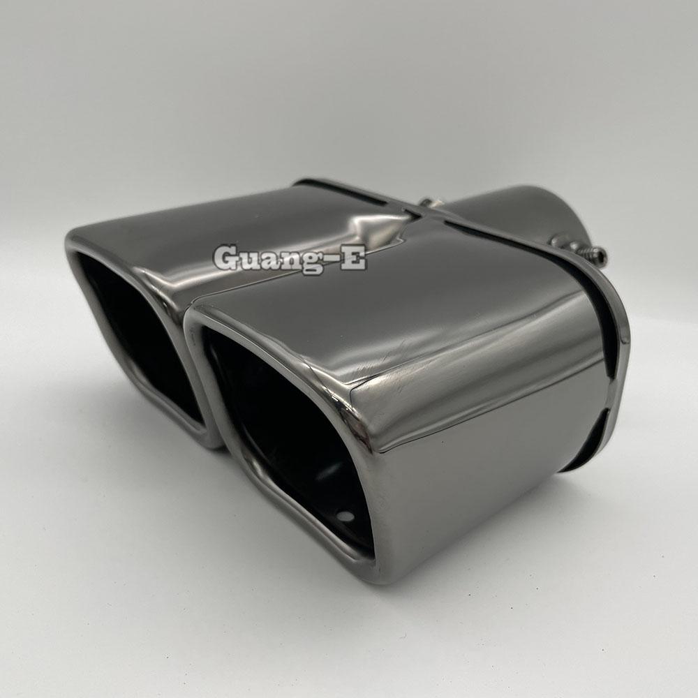 For Nissan Kicks 2017 2018 Car Body Cover Stainless Steel Muffler Pipe Outlet Dedicate Exhaust Tip Tail