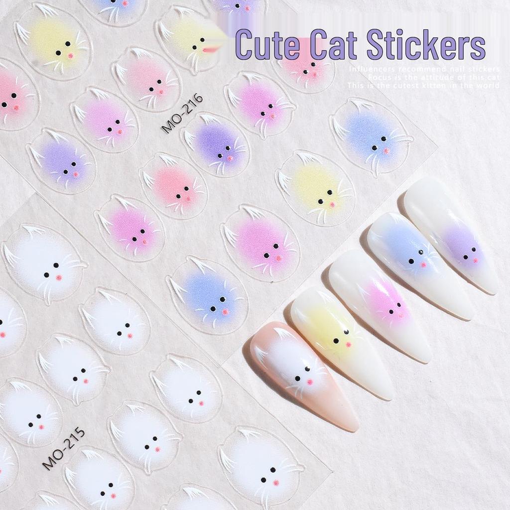 Jelly Kitten Nail Decals: Cute, Colorful, and Tough Nail Stickers