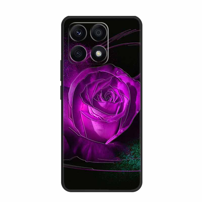 3D Case For Xiaomi 14T Pro Case Emboss Flower Black Silicone Soft Back Cover Coque For Xiaomi 14T Pro Case 14 T Pro 14TPro Funda