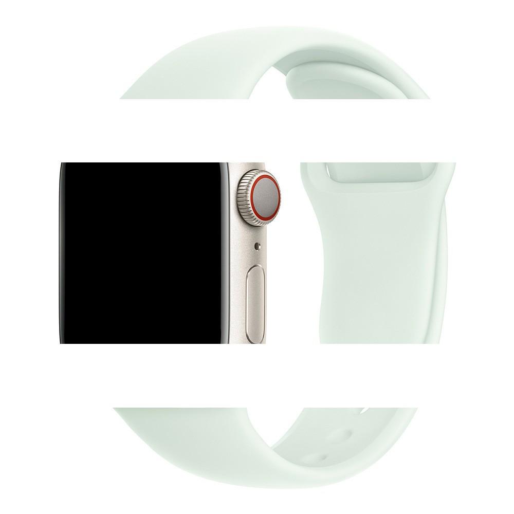 Blassminzgrünes magnetisches gewebtes Silikonarmband für Apple Watch Series 1-10