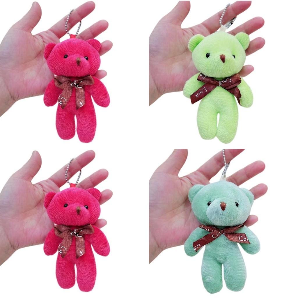 Super Soft Short Plush Teddy Bear Keyring Doll Toy