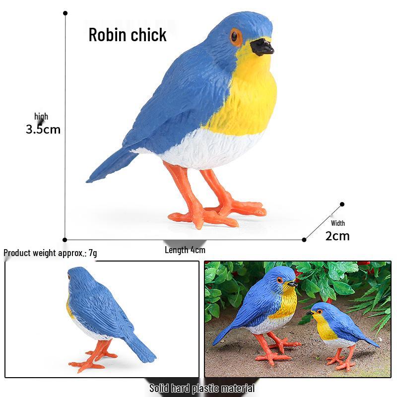 Children's Animal Simulation Toy Set: Eagle, Falcon, Secretary Bird, Owl Figurines