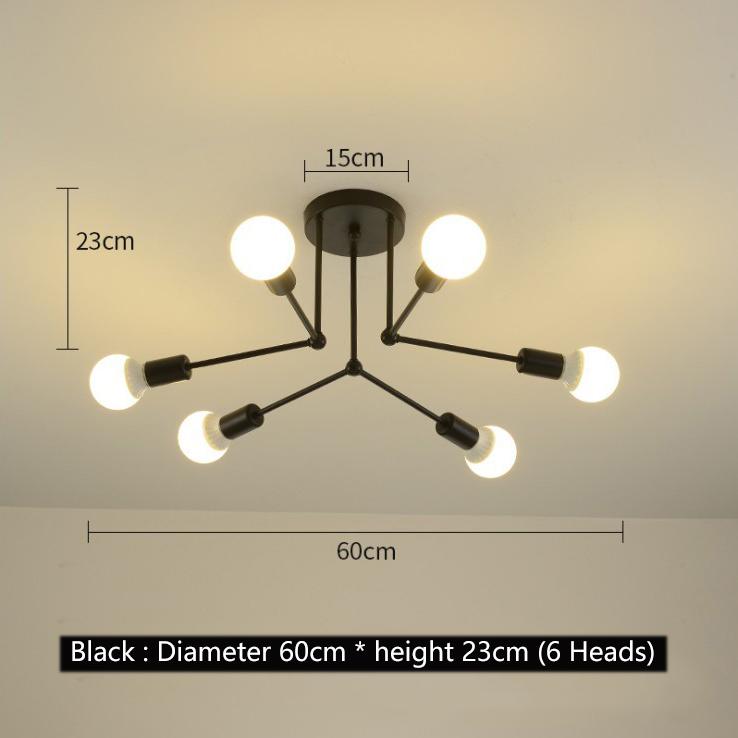 6/8 głowice LED lampa sufitowa do salonu Nordic światło kopuły oświetlenie do dekoracji domu oświetlenie naturalne żyrandol;