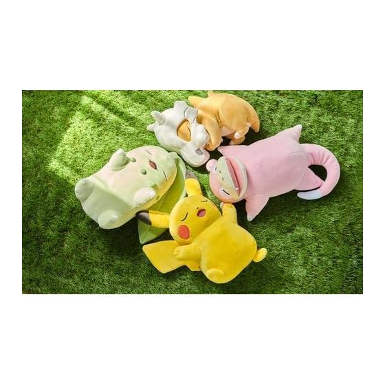 Pokemon Center Original Chewy Plush Pokmon Sleep Goodnight Pikachu 35.53015(HWD:cm)