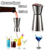 Stainless Steel Cocktail Mug Dual Shot Drink Spirit Measure Jigger Cup Bar Accessories Kitchen Tools Barware Gadgets
