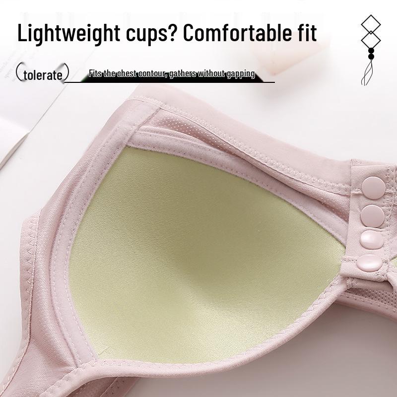 Imperial Grass Plus Size Wireless Supportive Nursing Bra - Push-Up with Side Support