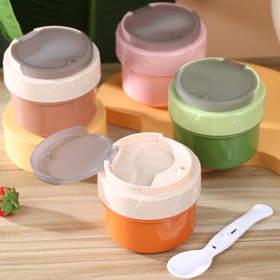 Oatmeal Cup Leak-proof Good Insulation Effect Built-in Folding Spoon Oatmeal Breakfast Cup Household Supplies