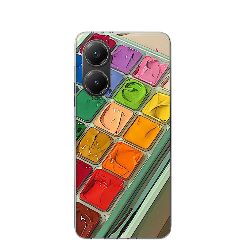Watercolors Set Paint Palette Painting Box Case Phone Cover for Xiaomi Poco X3 Nfc X5 X6 X7 X4 Gt F7 Ultra F6 F5 Pro F4 F3 M5S M