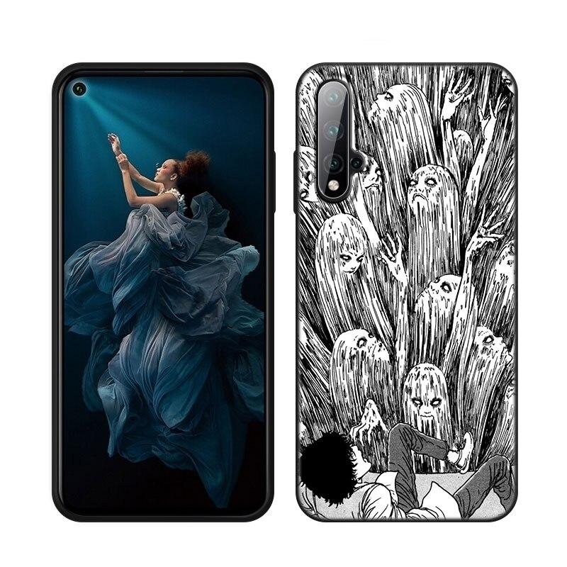 Junji Ito Terror Horror Anime Phone Case For Huawei Honor 60 50 Mate 40 30 20 10 Lite Nova 9 8 Pro 7 SE Y60 30S 8i 7i 5T Cover