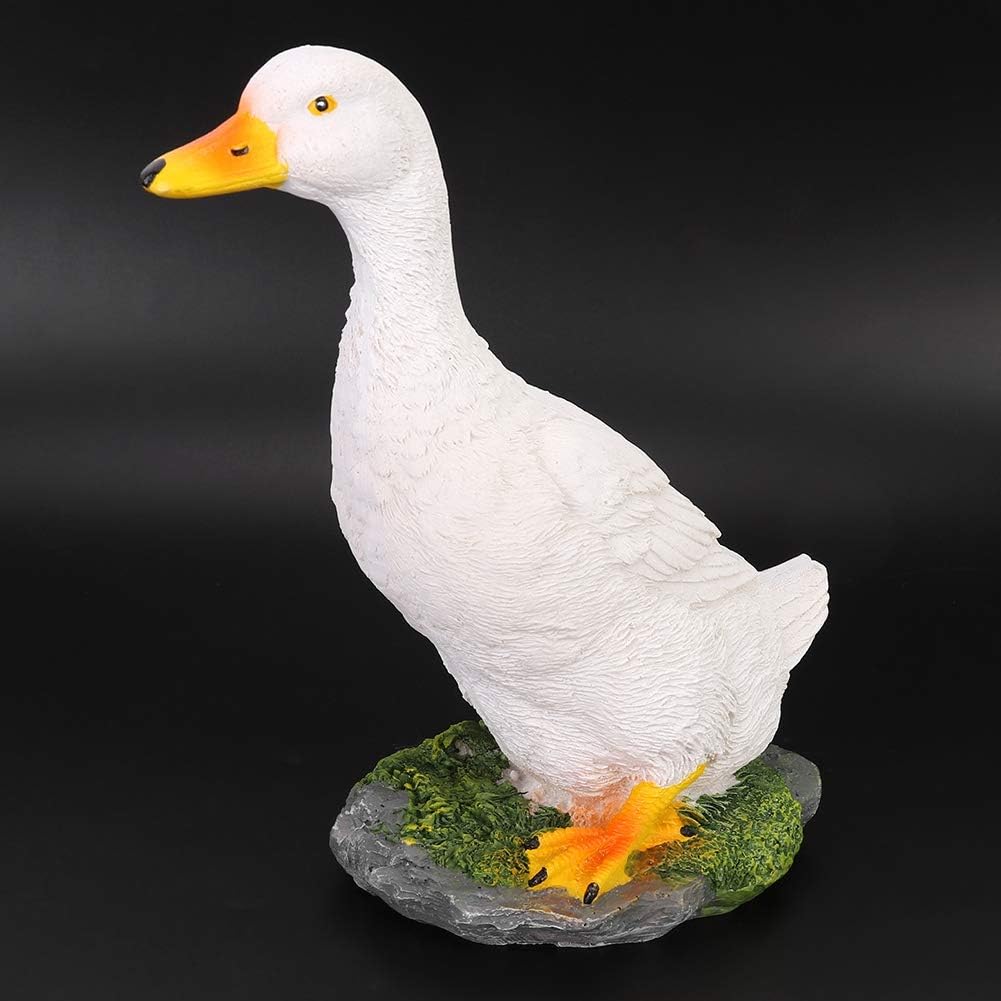 Gartendekoration Tierfigur aus Kunstharz, Ungiftige und Sichere Entenstatue, Flexible Simulation für Einkaufszentren Park Dekoration Hinterhof