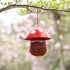Mushroom shaped Bird Feeder Wild Bird Seed Feeder Outdoor Decorative Garden Metal Hanging Food Mesh House