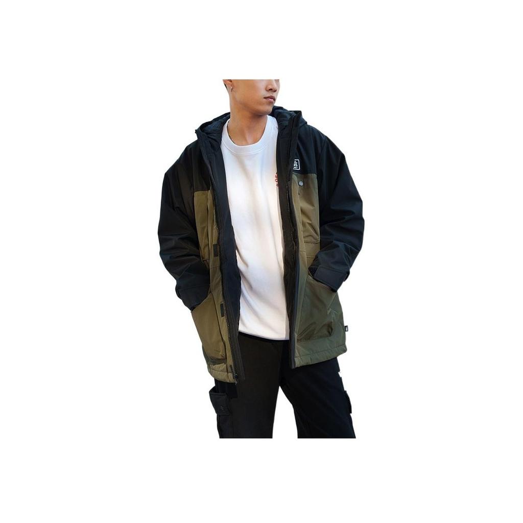 Vans Logo Print Zipper Multi-Pocket Hooded Jacket Men jackets Multicolor VN000915KCZ