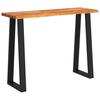 Console Table with Live Edge 110 x 35 x 80 cm Solid Acacia Wood