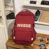 Schoolbag Japanese new solid color simple campus junior high school schoolbag Korean version girl backpack women's large capacity travel backpack
