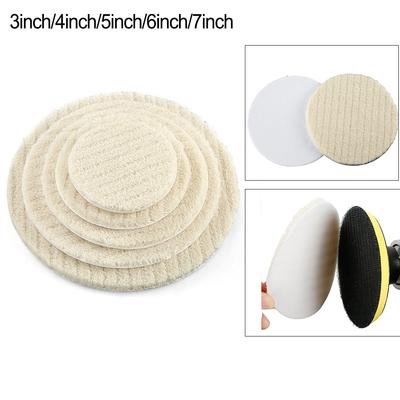 Yün Parlatma Pedleri 75-180mm Kaplamalı Yastık Taş Elastik
