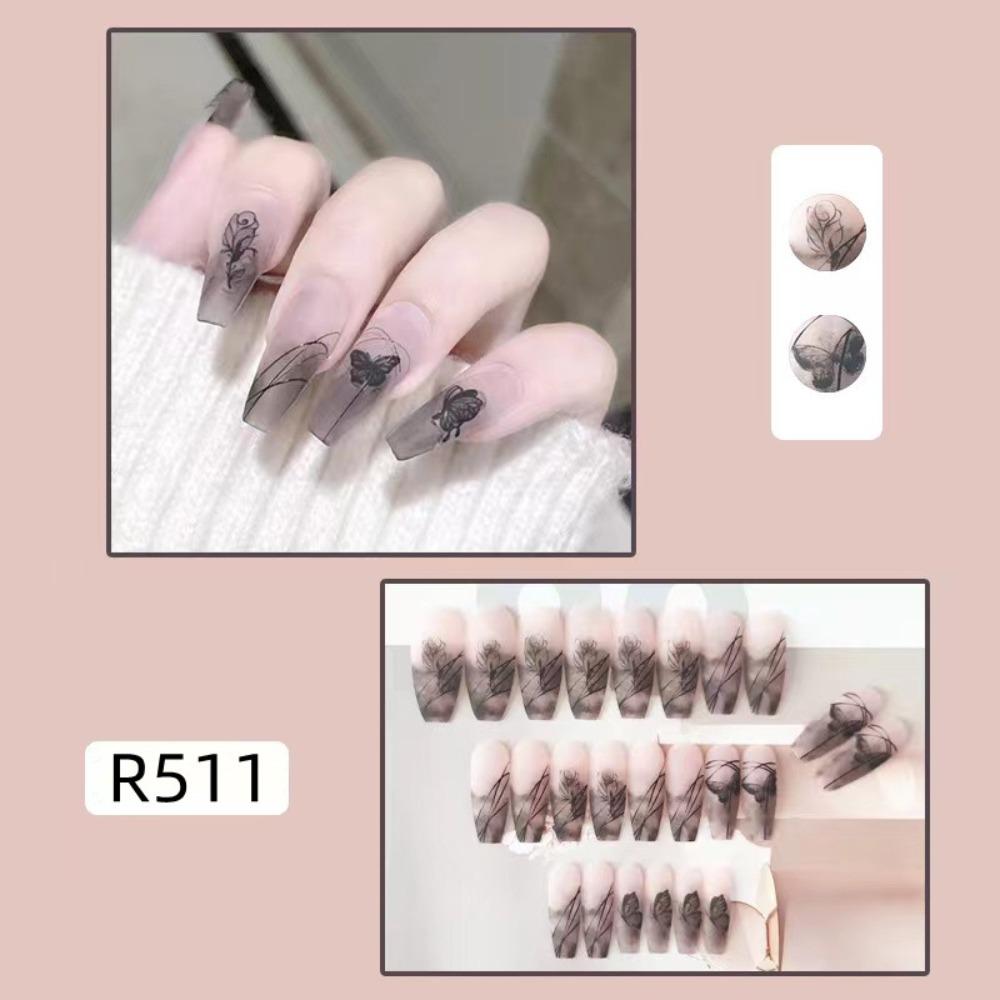 Frühling und Sommer Wind Tragen Nagel Reiner Wunsch Nagelpflaster Aufhellend Abnehmbares Nagelstück Langes und kurzes Nagelstück Fertigprodukt