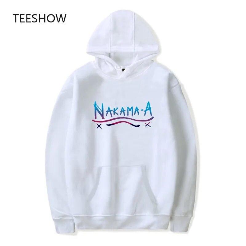 

Anime WoUnisex Hoodies Printed Nakama Letter Long Sleeve WoUnisex Clothes Harajuku Pullover Oversized tops Winter Ladies Clothing L
