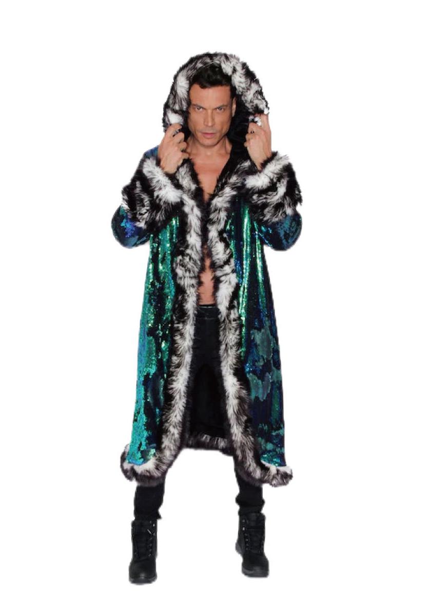 

2023 LED Sequin Music Festival Hoodie Costume 3XL