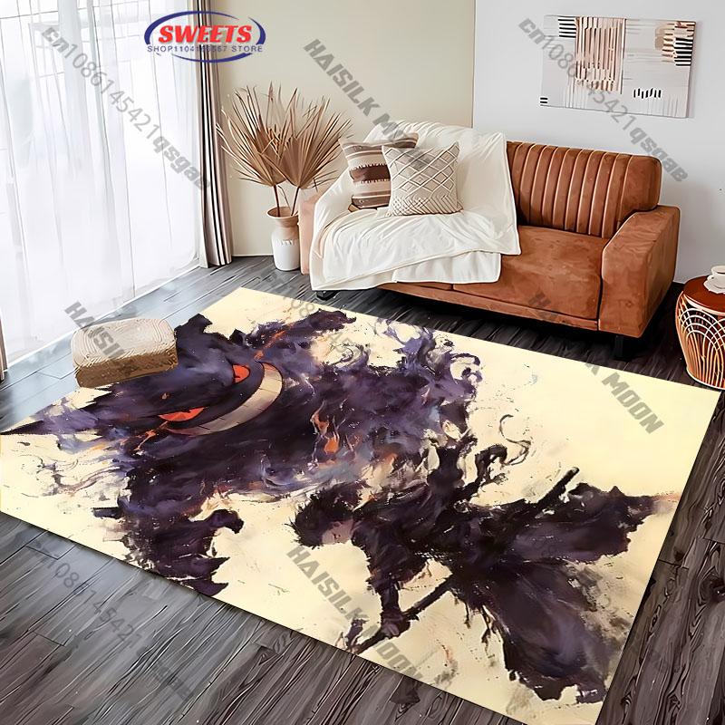 

Various Sizes Pokemon Gengar Carpet Rug for Living Rooms Bedrooms Sofa, Balcony Garden Decorative Mat Portable Camping Mat Gifts 40x60cm
