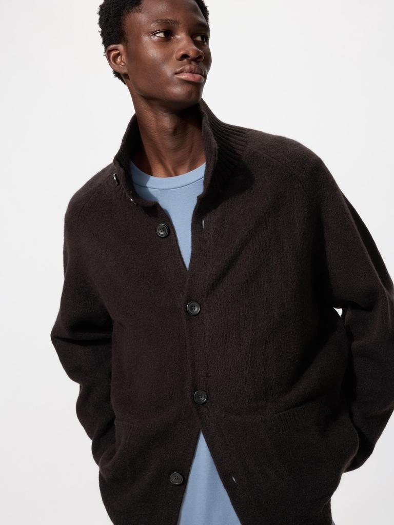 Uniqlo Soupleyan Stand Collar Cardigan