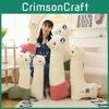 Jucărie de pluș adorabilă și creativă alpaca, păpușă moale de miel, cadou perfect de ziua de naștere pentru copii