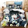 Fashion 3D Printing  Anime Blue Exorcist Bedding Set Duvet Covers Pillowcases One Piece Comforter Bedding Sets Bedclothes Bed