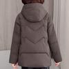 Plus Size XL-5XL Middle Age Woman Winter Coats Hooded Elegant Loose Thick Warm Embroidery Parkas Female Jacket