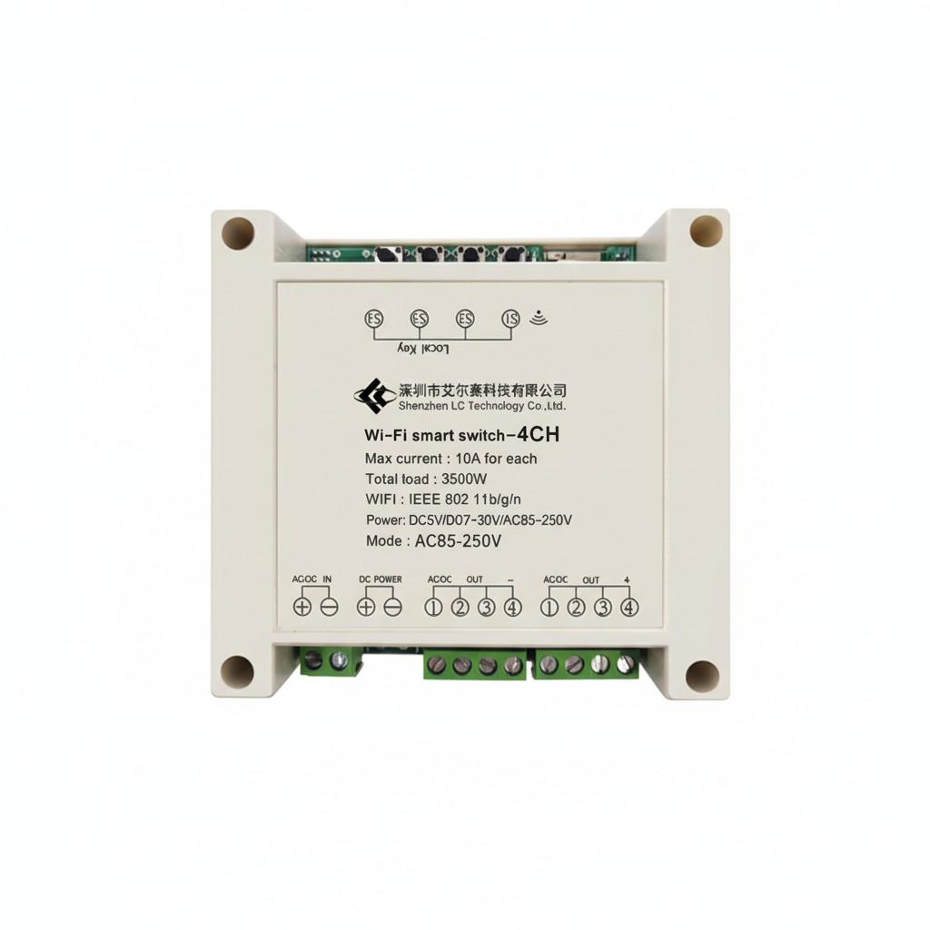 Tmall Genie eWeLink Four-Channel WiFi Remote Relay Phone APP Control Smart Switch DIY Accessory