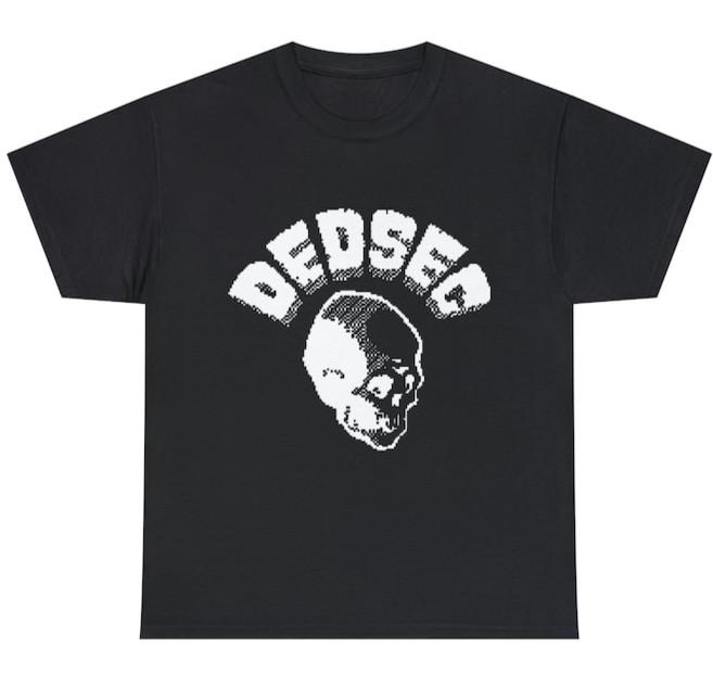 Футболка с коротким рукавом DEDSEC - Хакер Watch Dogs Тяжелый Хлопок Унисекс Мерч Унисекс Футболка S