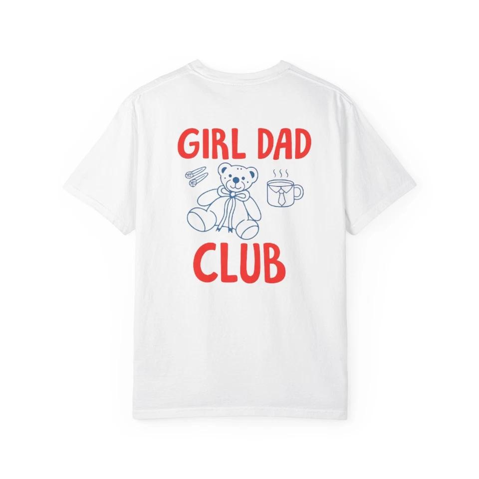Girl Dad Club Shirt Comfort Colors Vintage Dad Graphic Tee Oversized 2