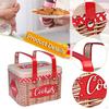 Cookie Tin Candy Box Countertop Treats Decorative Metal Snack Jar Storage Container for Food Tea