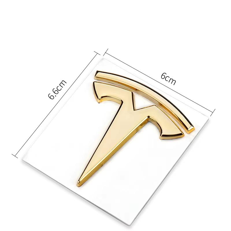 3D Metall Tesla Logo Auto Kotflügel Heck Kofferraum Abzeichen Aufkleber Dekoration Für Tesla Model 3 Highland 2023 Model S Model X Model Y