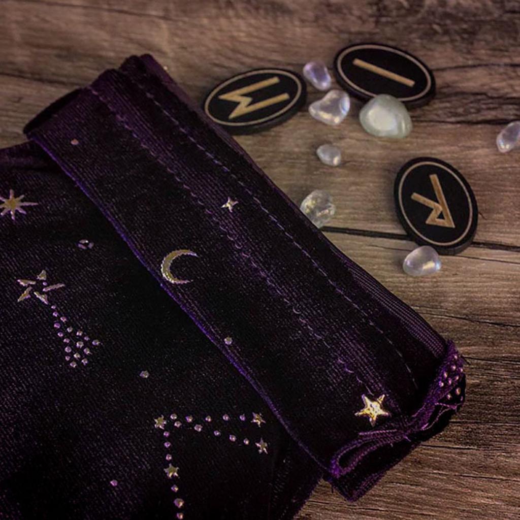 Velvets Tarot Rune Bag Dices Drawstrings Bag Jewelry Pouches Organizers Hand Gift Bag for Storing Board Game Card