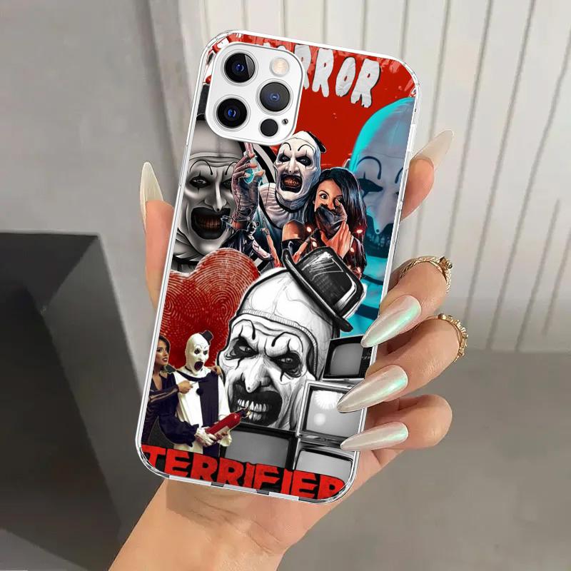 Horror Movie Terrifier Phone Case for Iphone 17 Air 16 15 Plus 14 13 Mini 12 11 Pro Max 16E 7 8 SE 2020 Soft Funda Print Shell 1